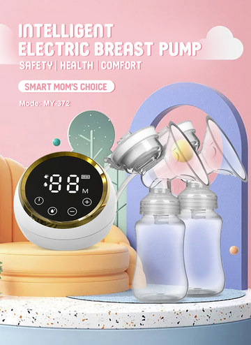 Hibaby Milchpumpe – Doppelte elektrische Milchpumpe – 2X Babyflasche/Pumpe