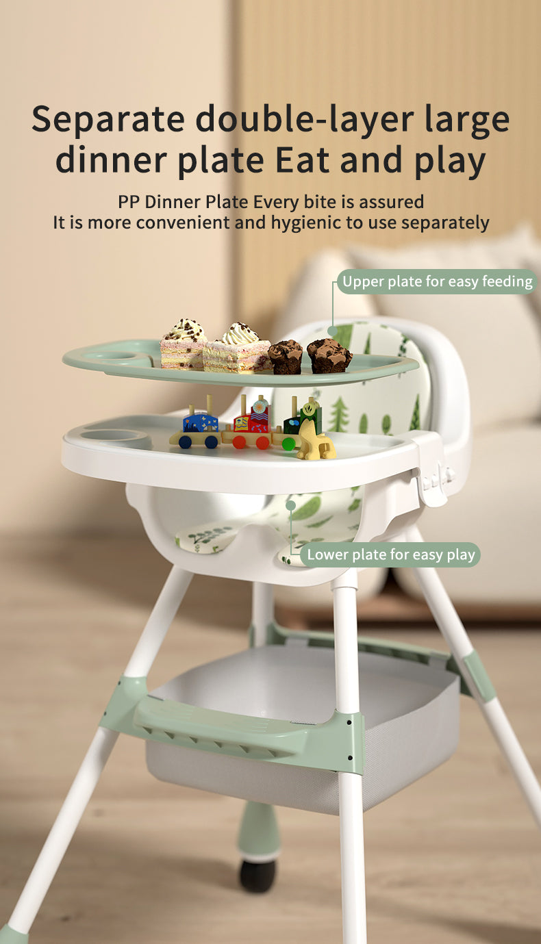 HiBaby Dynamic Highchair -Green